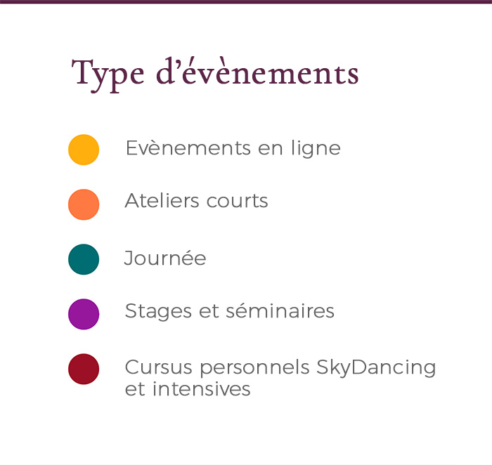 Evénements et stages SkyDancing Tantra